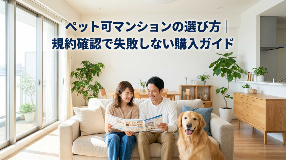 ペット可マンションの選び方│規約確認で失敗しない購入ガイドの画像
