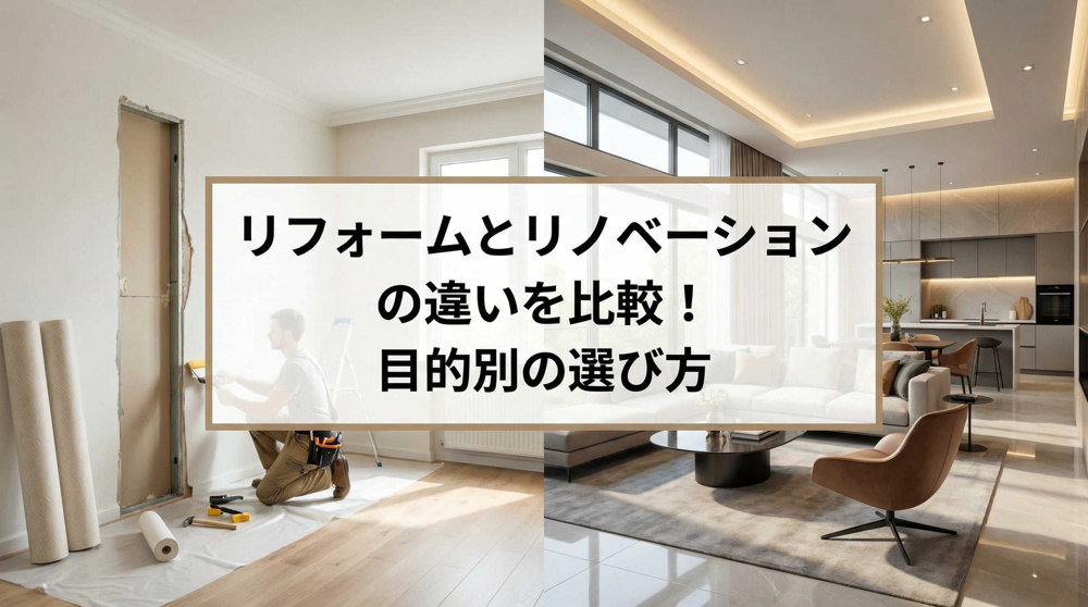 リフォームとリノベーションの違いを比較！目的別の選び方の画像