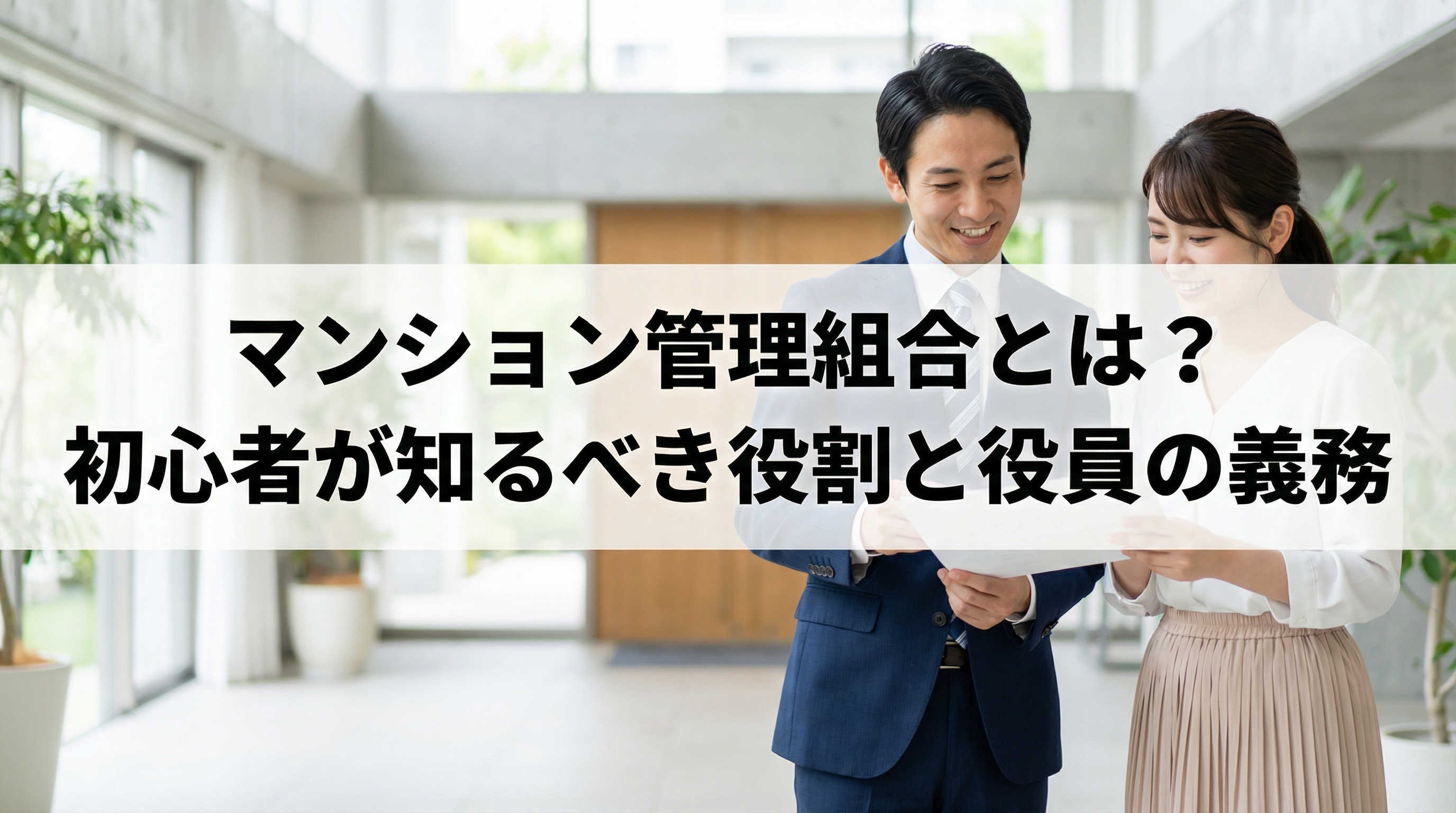 マンション管理組合とは？初心者が知るべき役割と役員の義務の画像