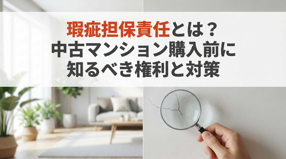 瑕疵担保責任とは？中古マンション購入前に知るべき権利と対策の画像