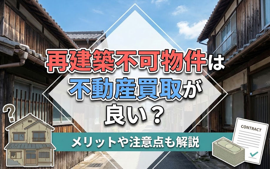 再建築不可物件は不動産買取が良い？メリットや注意点も解説
