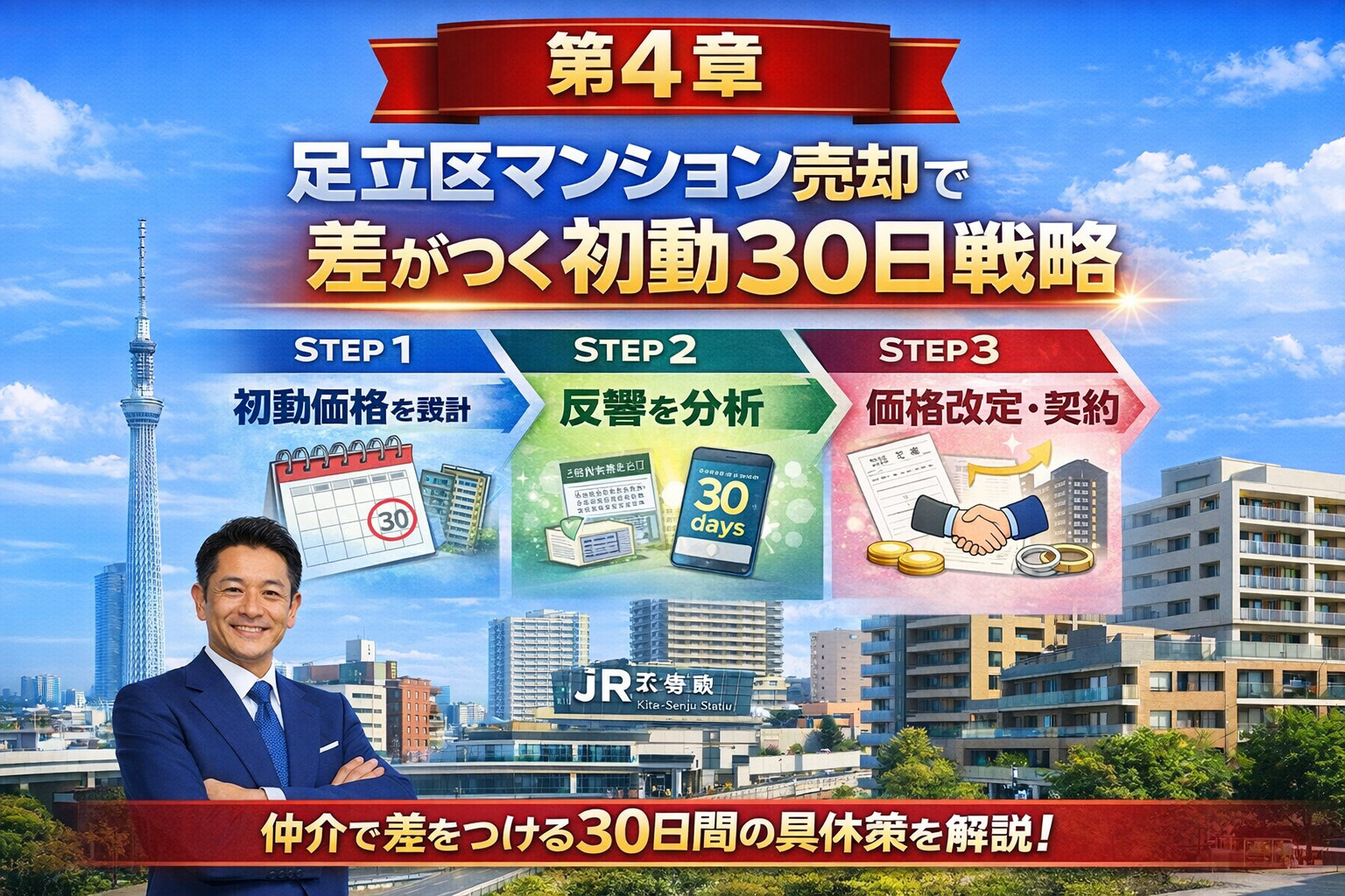 足立区マンション売却で重要な初動30日戦略