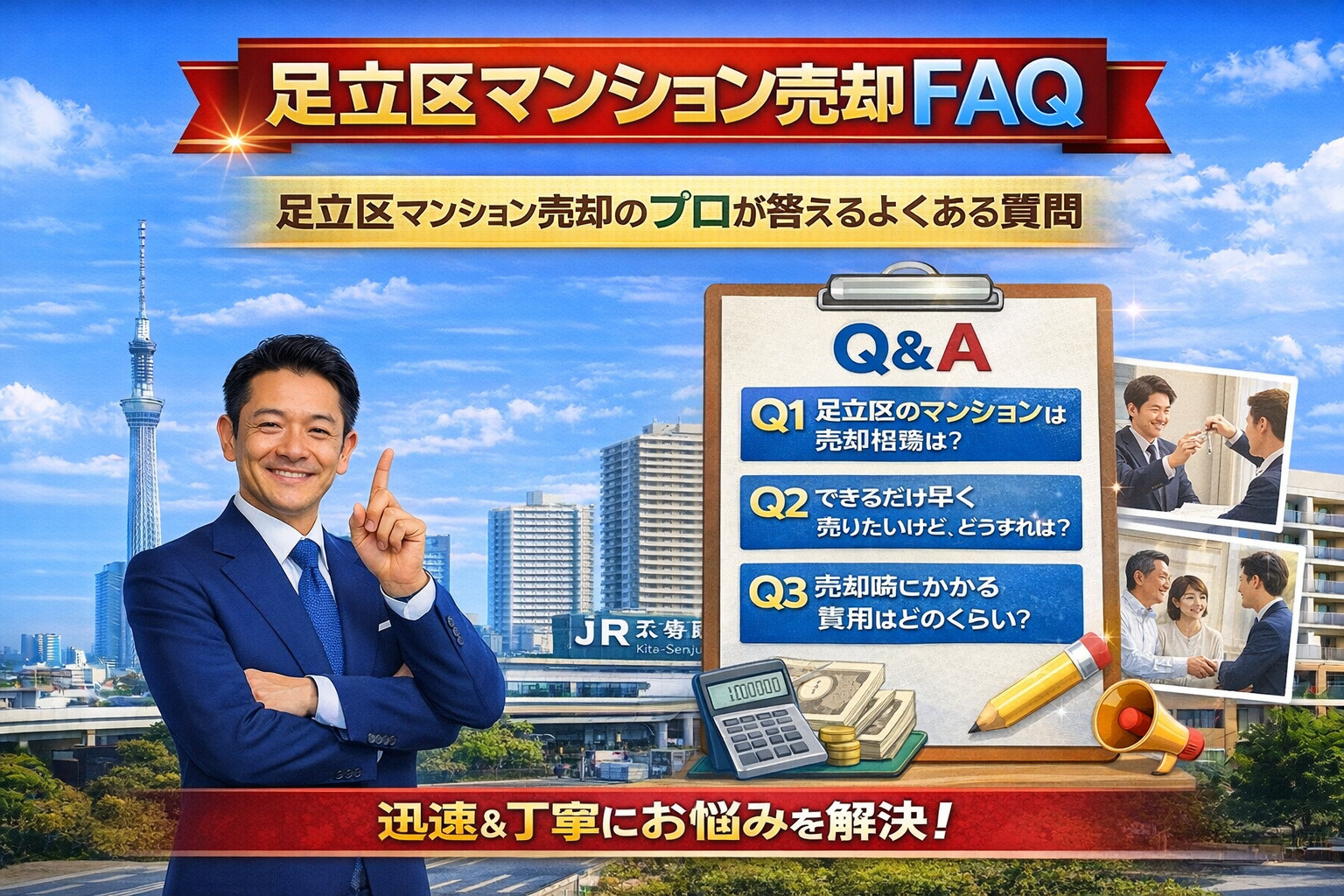 足立区マンション売却に関するよくある質問