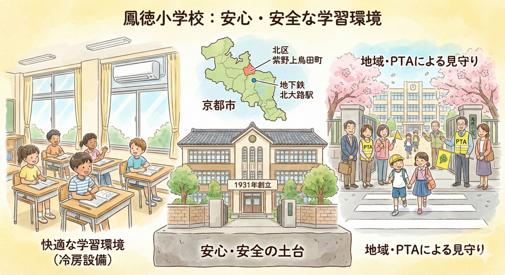 鳳徳小学校の学習環境はどんな特徴がある？教育面や施設も詳しくご紹介の画像