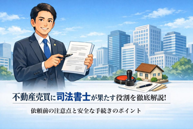 不動産売買に司法書士が果たす役割を徹底解説｜依頼前の注意点と安全な手続きのポイントの画像