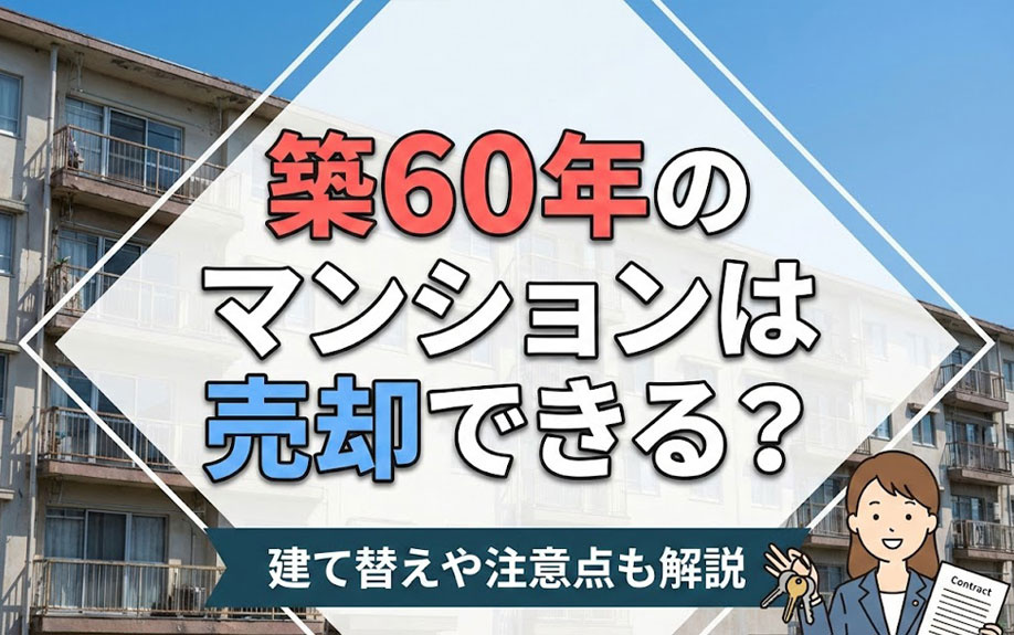 築60年のマンションは売却できる？建て替えや注意点も解説の画像