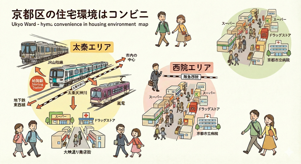 右京区の小学校周辺は住みやすさが魅力！子育てや暮らしの安心ポイントをご紹介の画像