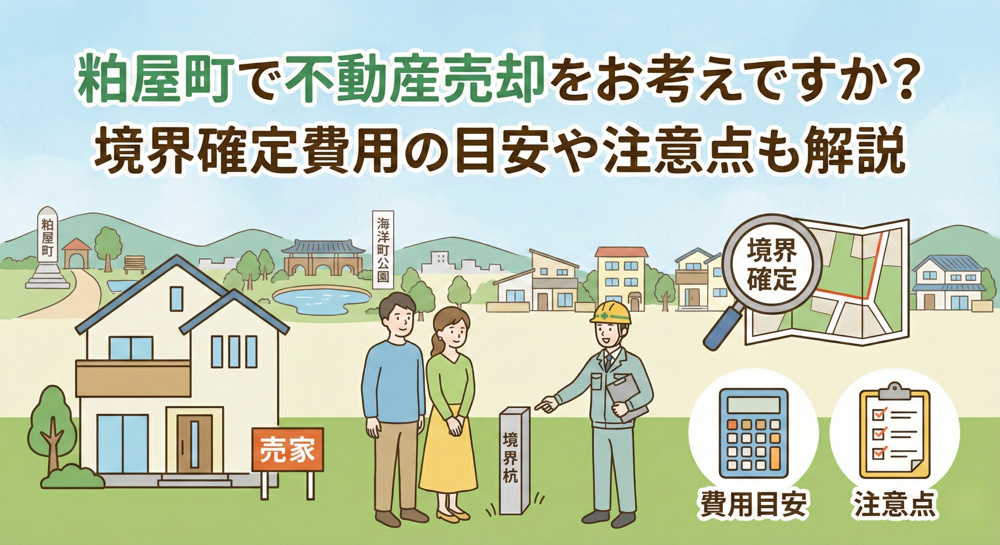粕屋町で不動産売却をお考えですか？境界確定費用の目安や注意点も解説の画像