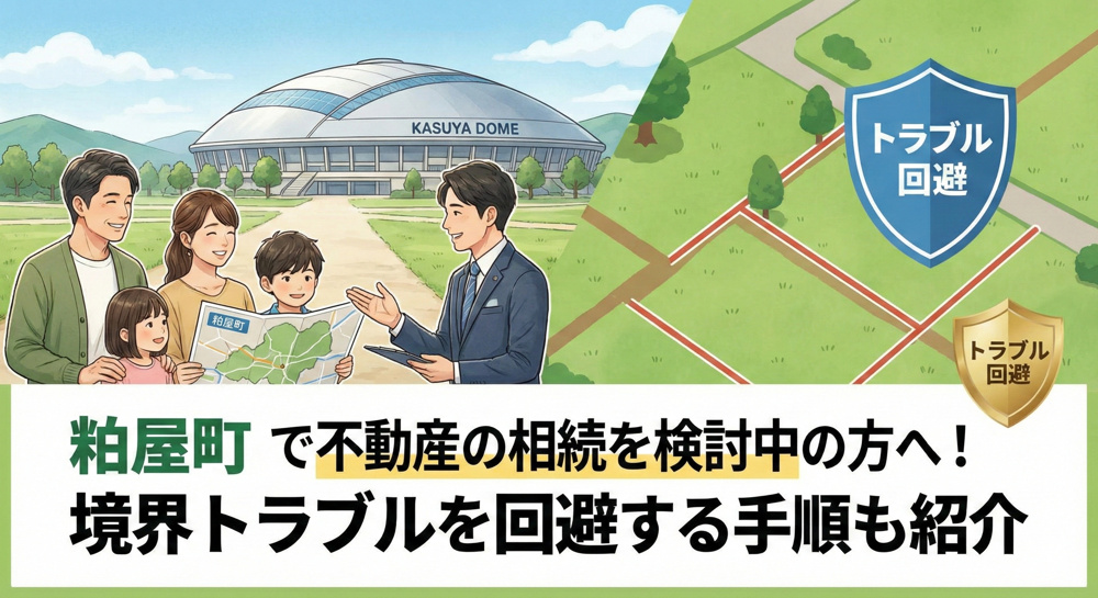 粕屋町で不動産の相続を検討中の方へ！境界トラブルを回避する手順も紹介の画像