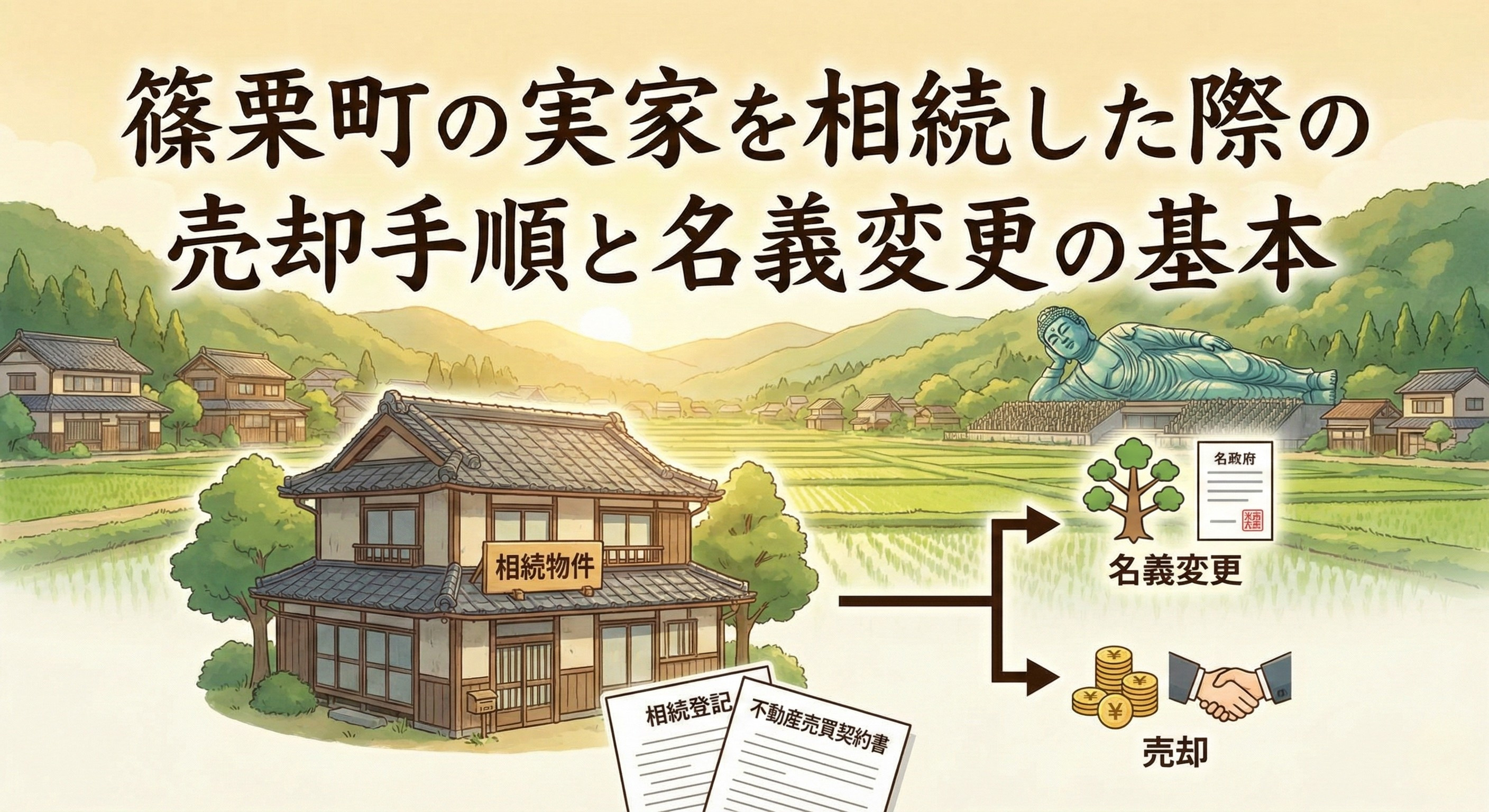 篠栗町の実家を相続した際の売却手順と名義変更の基本の画像
