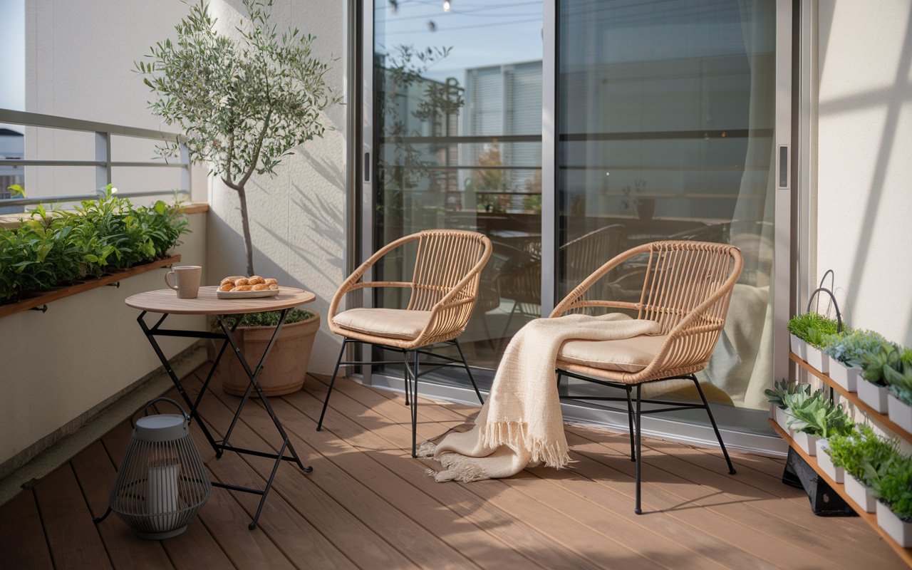 ベランダのカフェスペース作り方は簡単！快適に過ごせるアイデアを紹介の画像