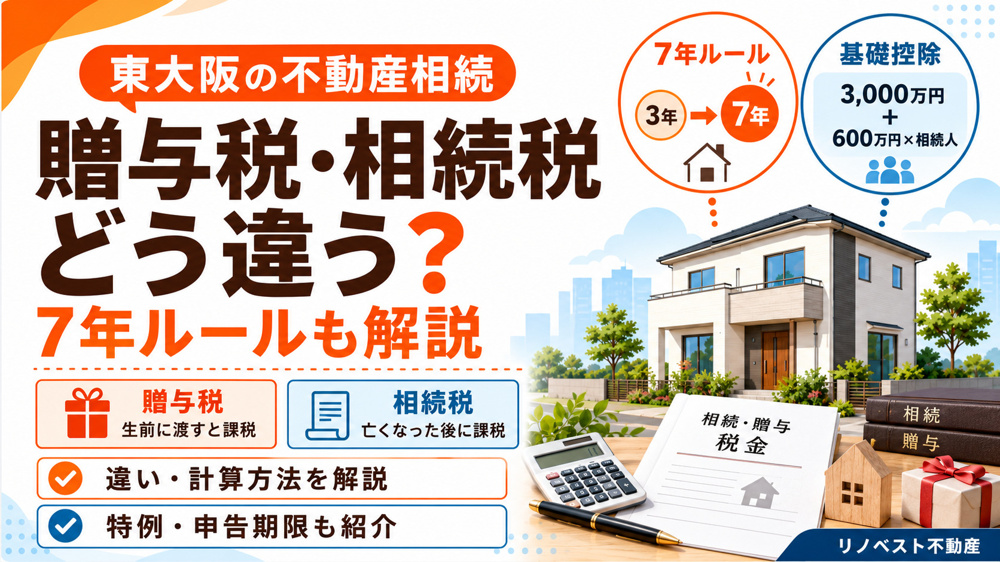 知っておきたい！贈与税と相続税の違いとは？の画像