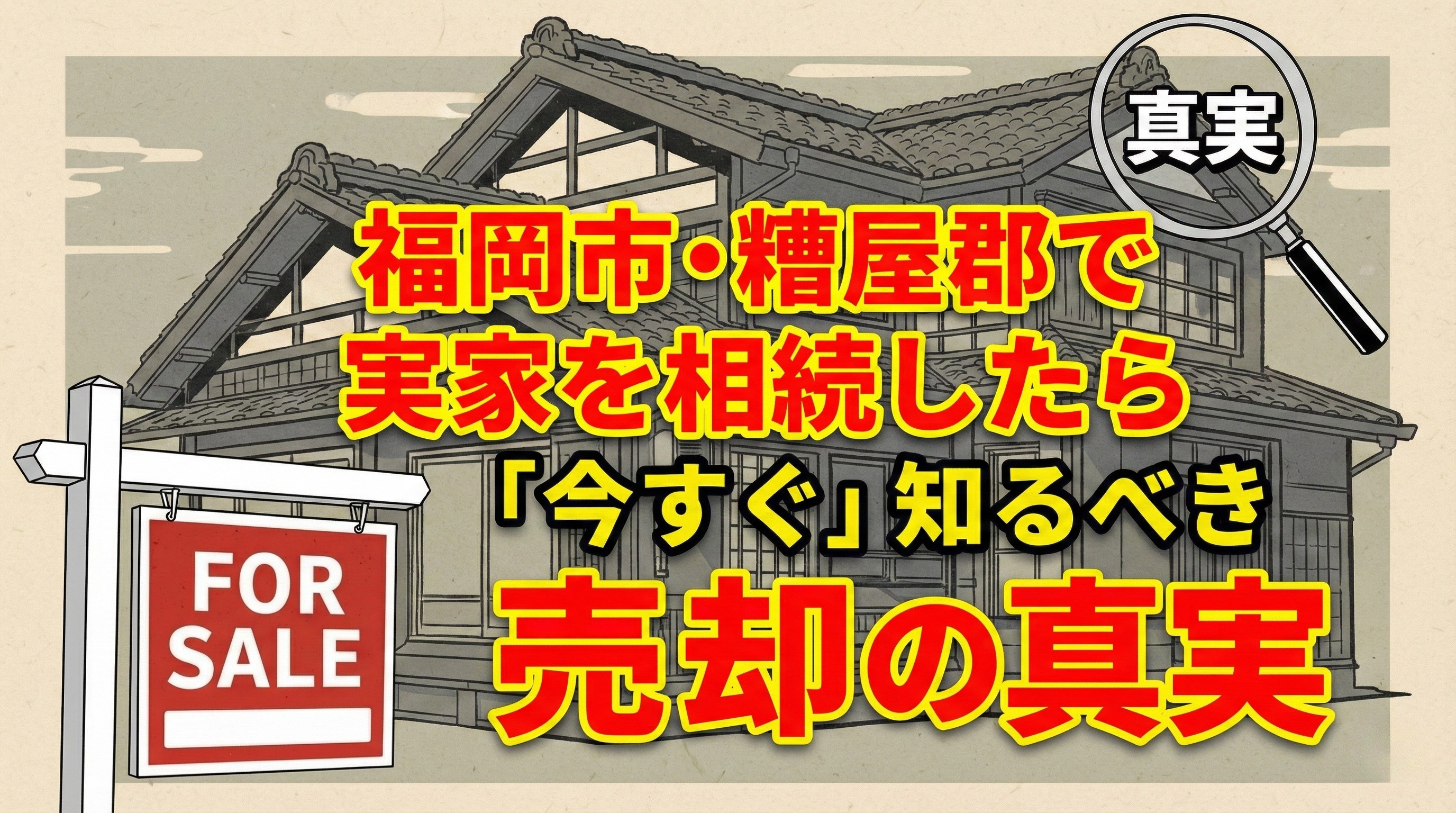 福岡市・糟屋郡で実家を相続したら 「今すぐ」知るべき売却の真実の画像
