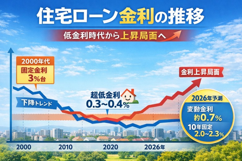 住宅ローン金利の推移を徹底解説の画像