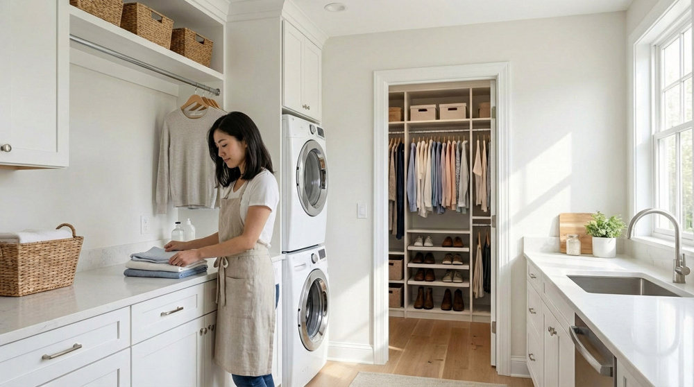 家事動線リノベ！洗濯・収納が5歩で完結する魔法の間取りの画像