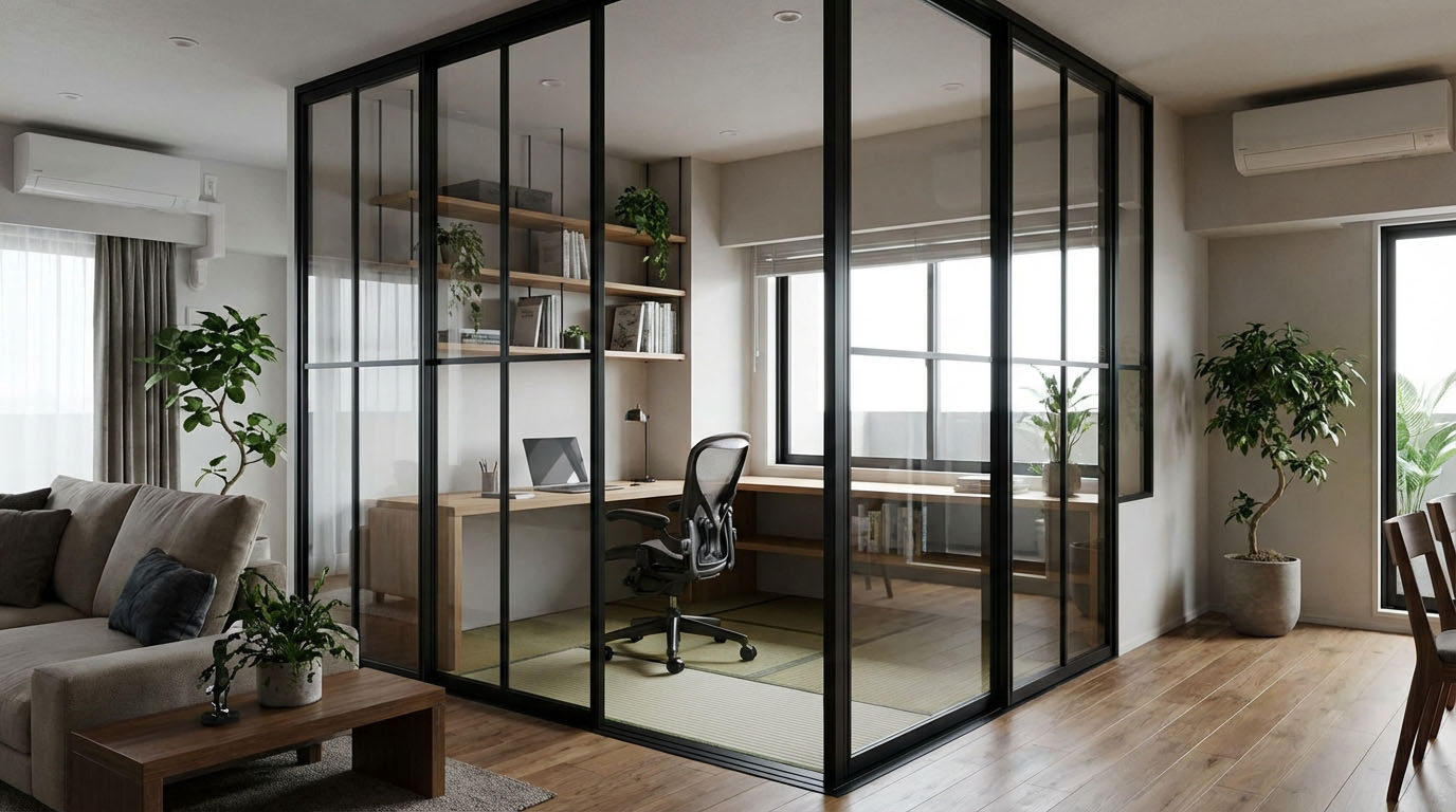 西宮2LDKで書斎を作る！1.5畳で集中できる在宅ワークリノベの画像