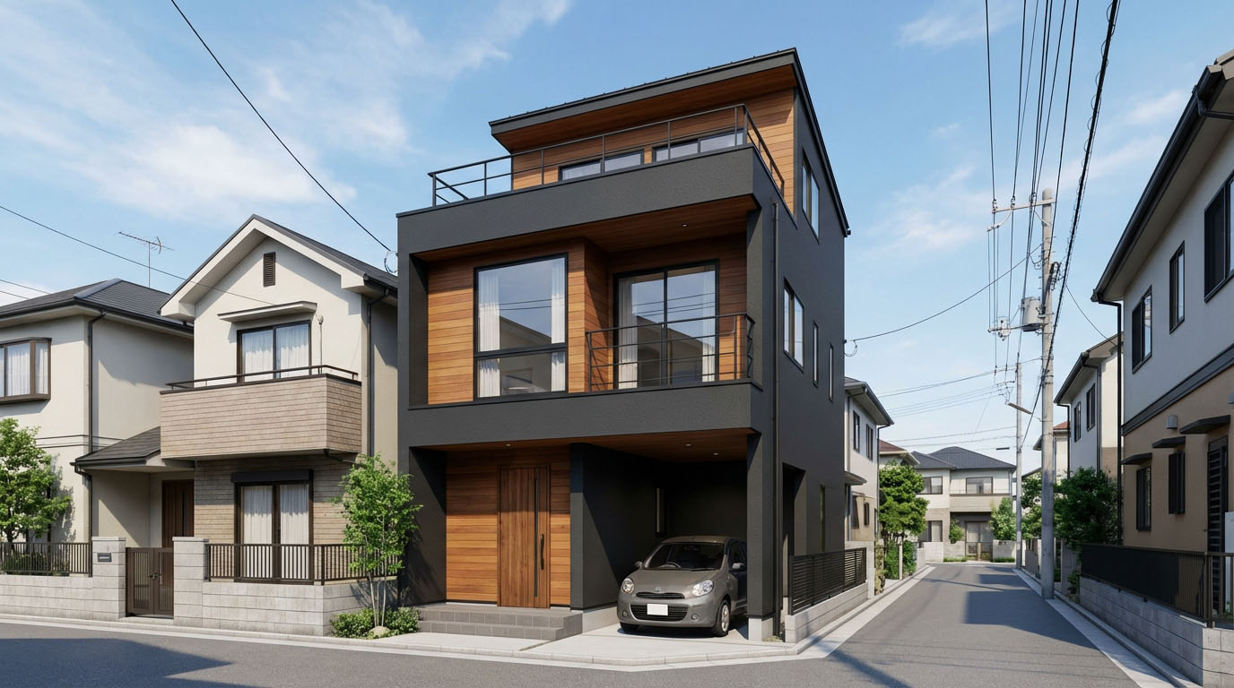 西宮の20坪で快適に！吹き抜けとスキップフロアの設計術の画像