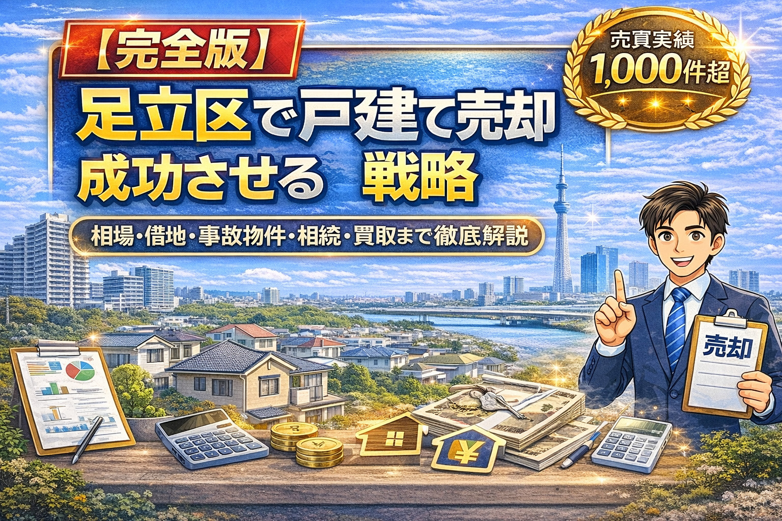 【完全版】足立区で戸建て売却を成功させる戦略｜相場・借地・事故物件・相続・買取まで徹底解説の画像