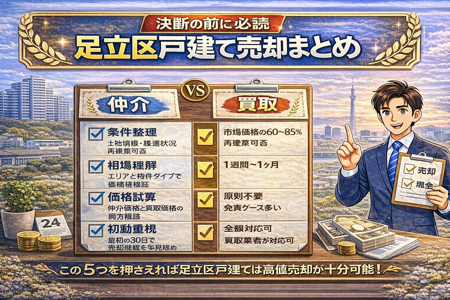 足立区戸建て売却まとめ