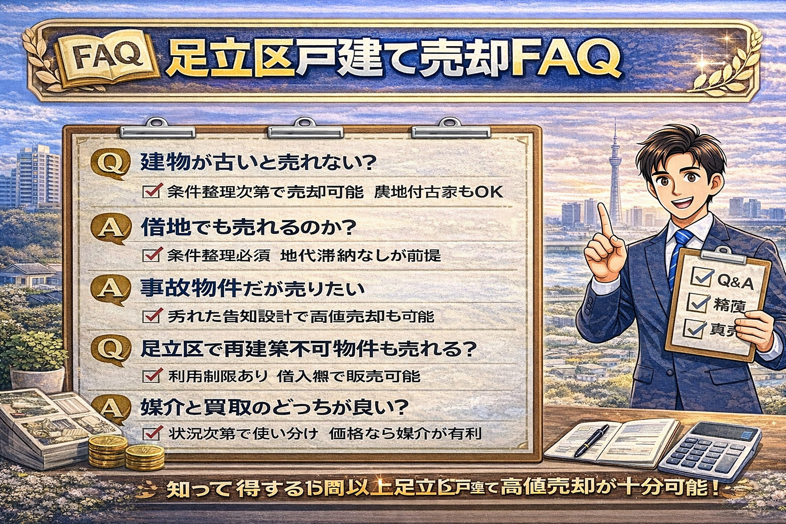 足立区戸建て売却FAQ