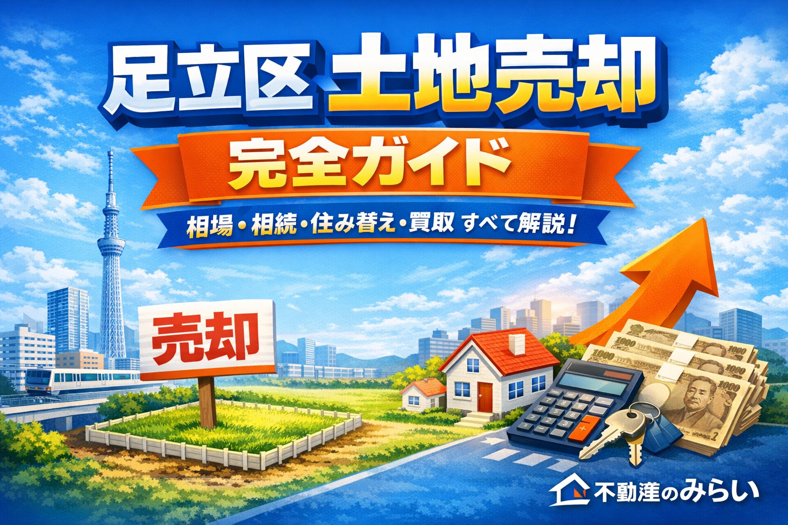 【2026年最新版】足立区の土地売却で後悔しない完全ガイド｜相場・期間・相続・住み替え・離婚・買取まで徹底解説の画像