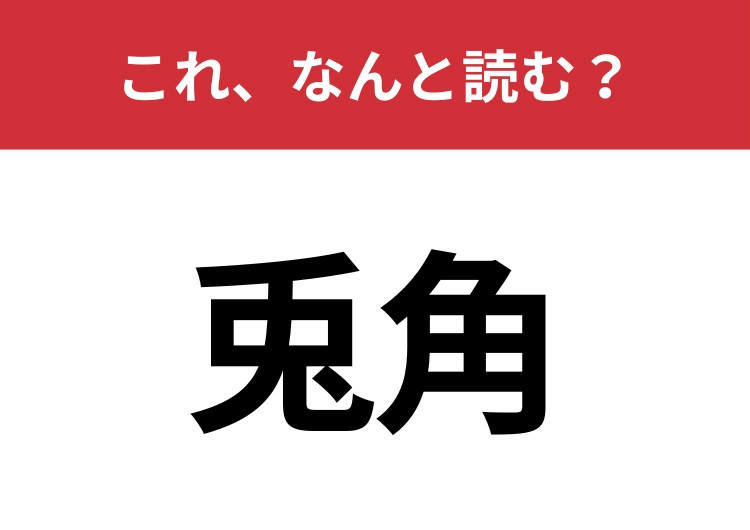 【兎角】はなんと読む？の画像
