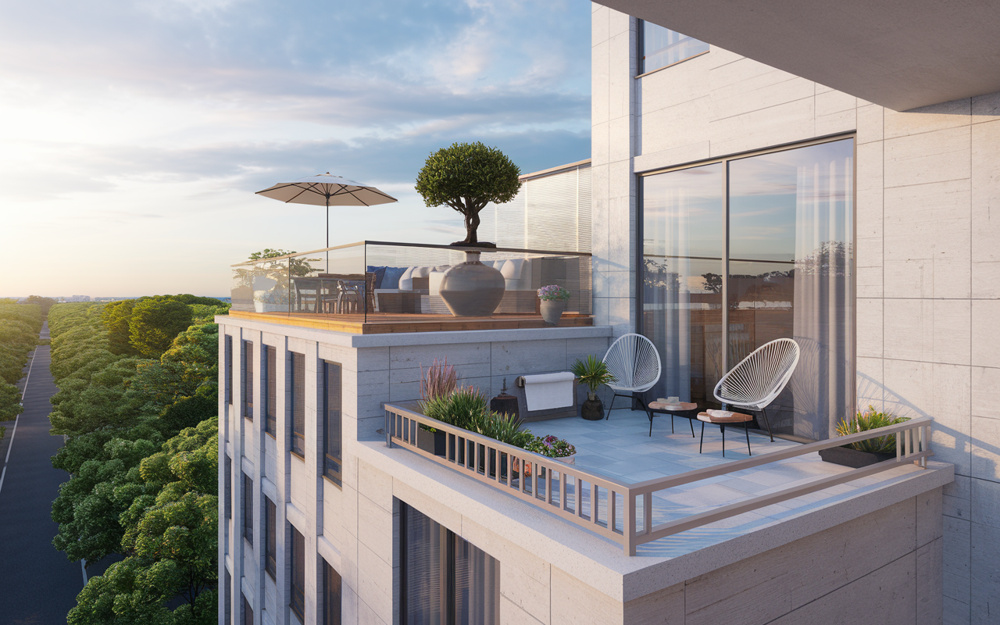 ベランダとバルコニーやテラスの違いは？選び方や使い方の参考にの画像