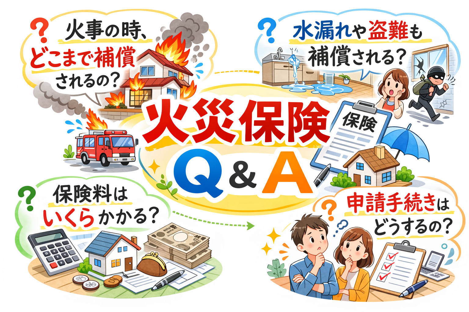 【火災保険Q＆A】支払われる？支払われない？知っておきたい、わが家の保険の画像