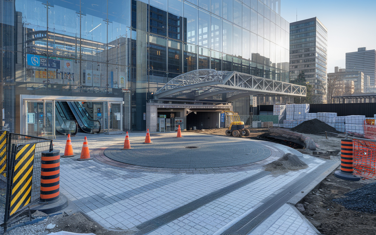 蒲田駅東口ロータリー工事中の現状は？地下駐輪場2800台整備も解説の画像