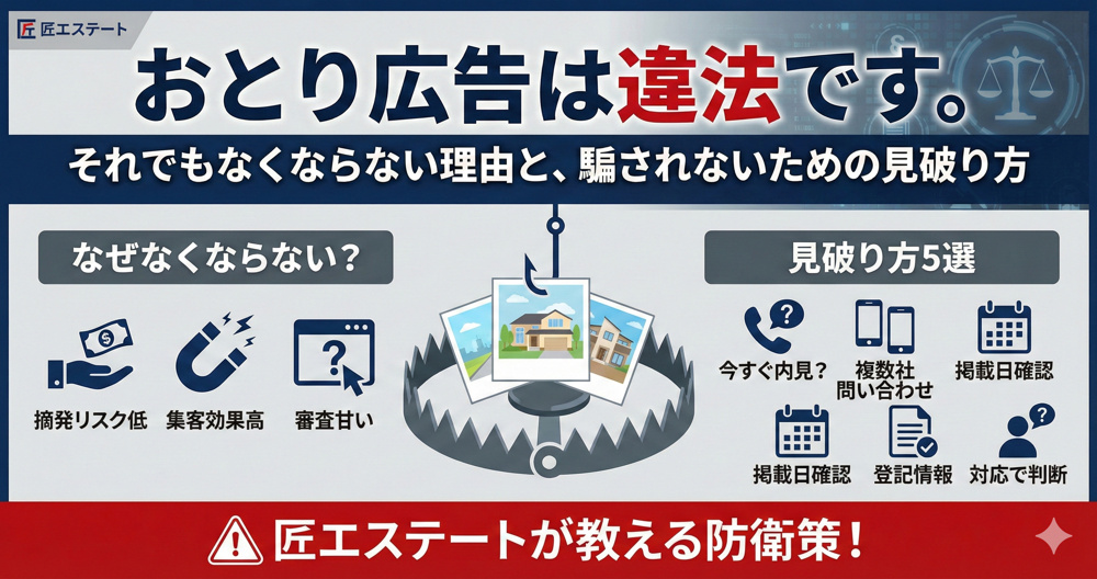 おとり広告は違法です。それでもなくならない理由と、騙されないための見破り方の画像