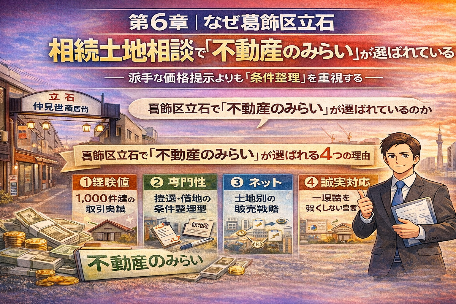 葛飾区立石で不動産のみらいが選ばれる理由