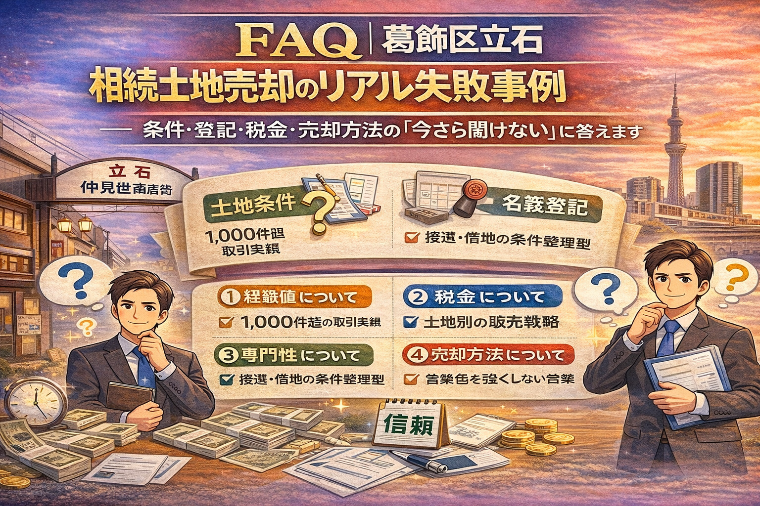 葛飾区立石の相続土地売却FAQ解説