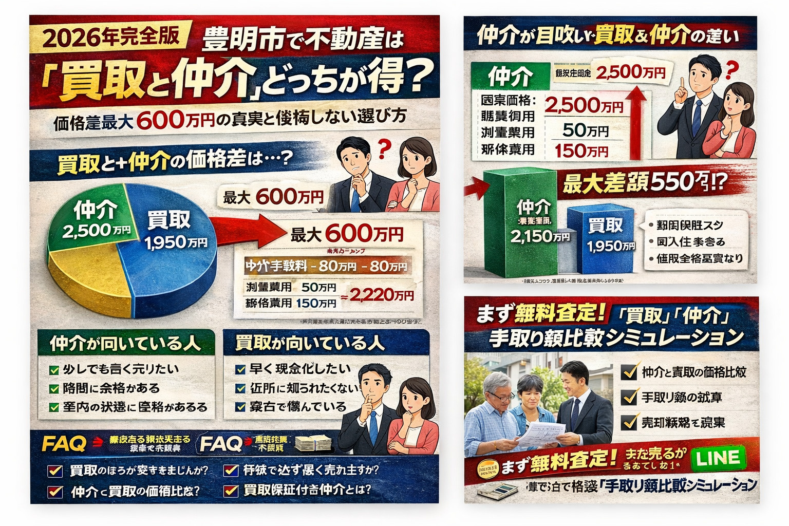 【2026年完全版】豊明市で不動産は「買取」と「仲介」どっちが得？価格差最大600万円の真実と後悔しない選び方の画像