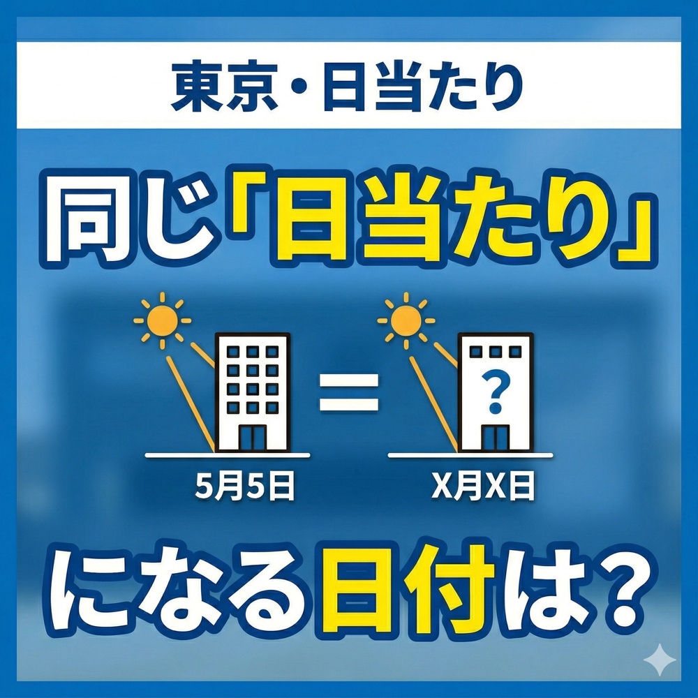 太陽高度｜同じ南中高度になる年内の月日の画像