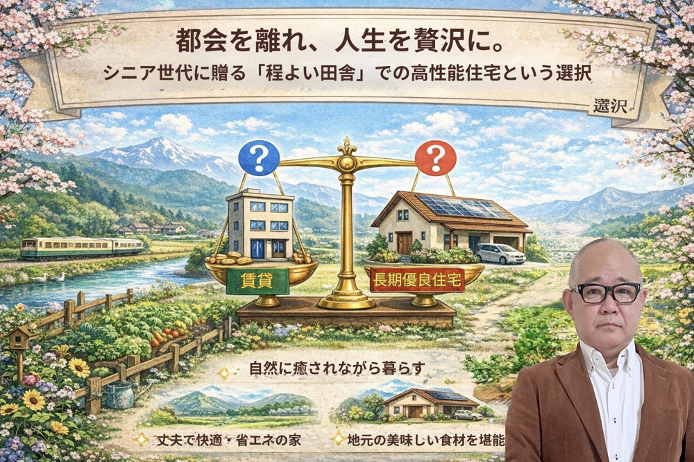 （2026年3月6日）都会を離れ、人生を贅沢に。シニア世代に贈る「程よい田舎」での高性能住宅という選択の画像
