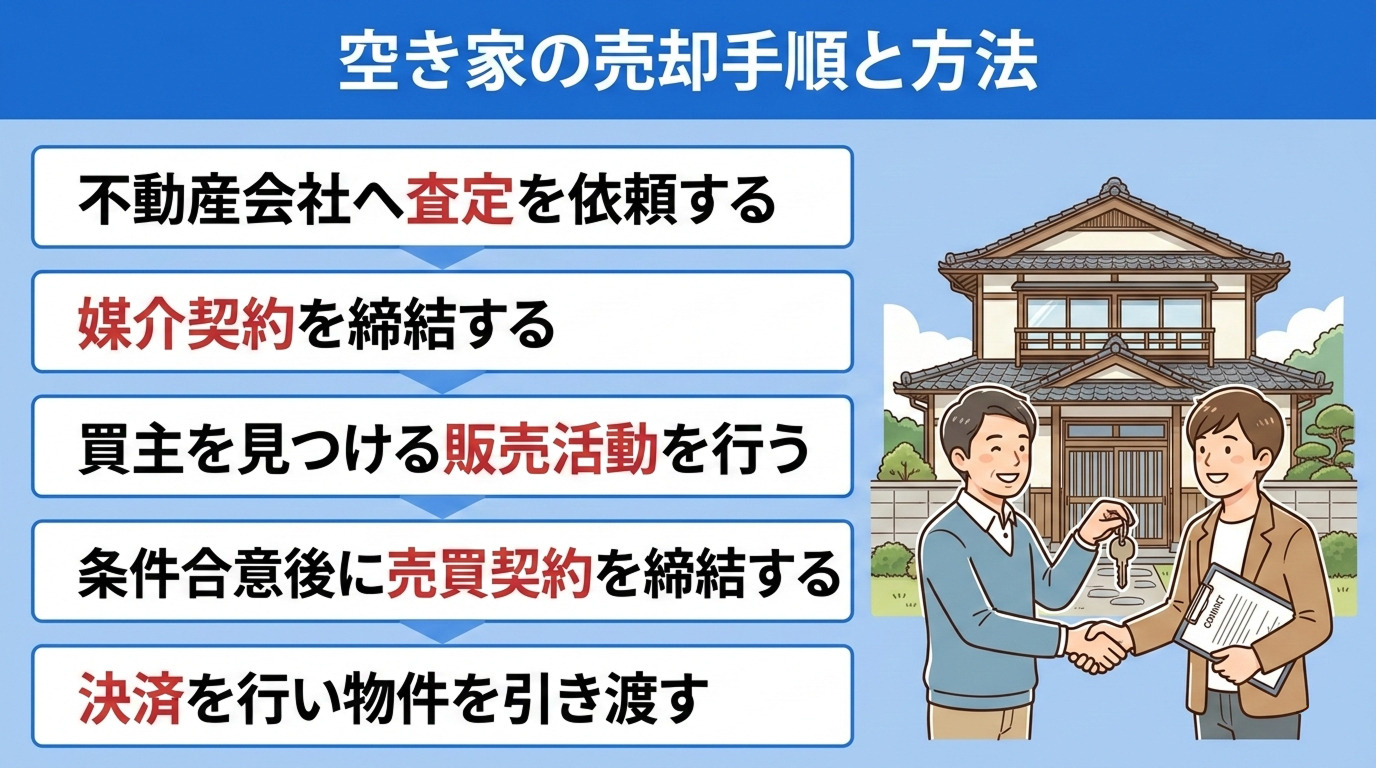 空き家の売却手順と方法