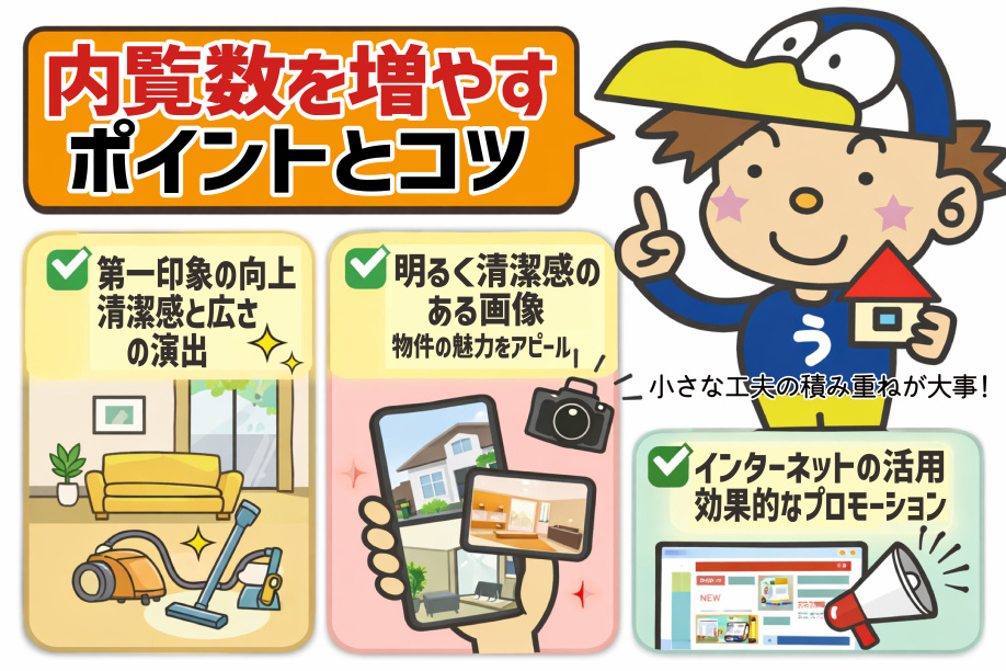 売却物件の内覧数を増やすコツは？集客アップの具体策も紹介の画像