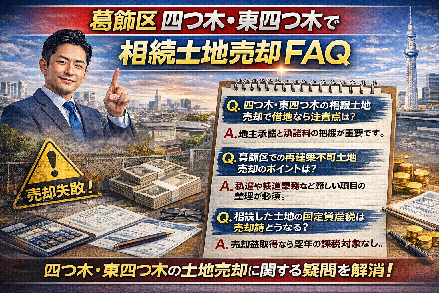 四つ木東四つ木 相続土地売却 よくある質問