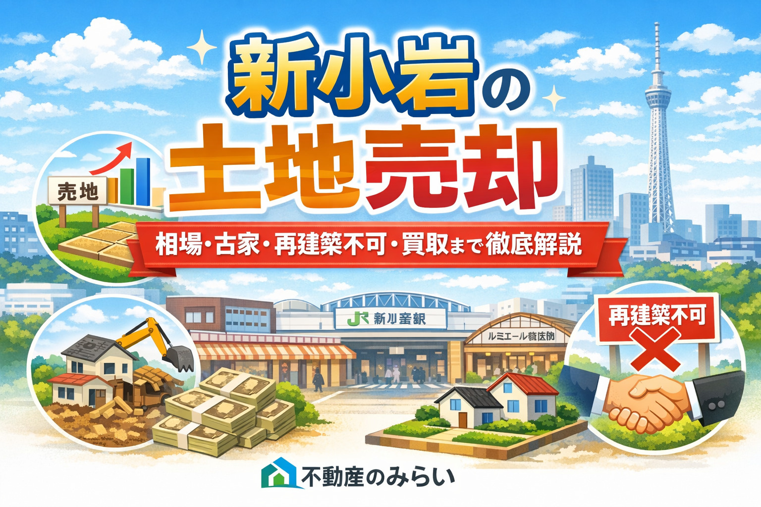 新小岩 土地売却 相場 再建築不可 買取まで徹底解説