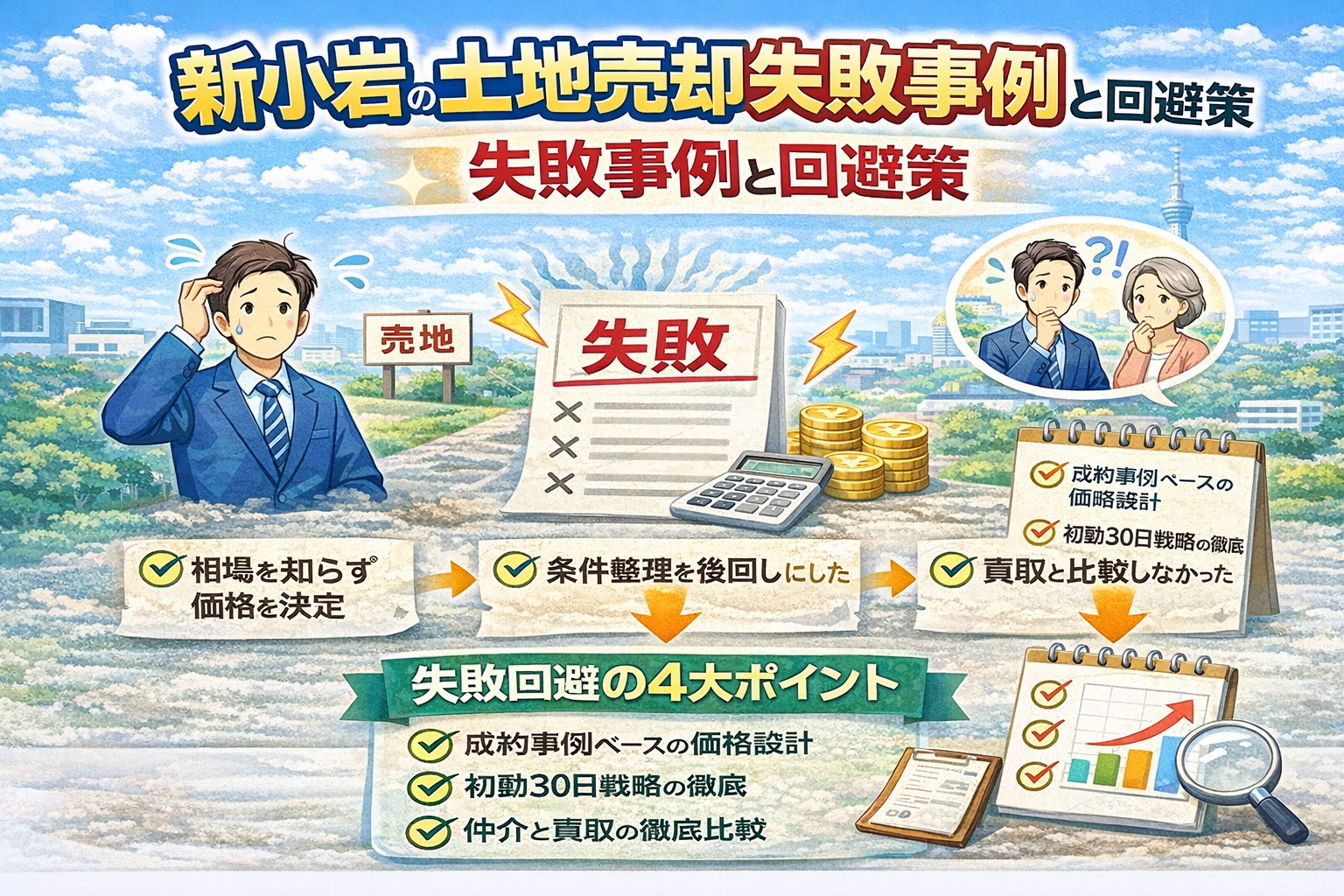 新小岩 土地売却 失敗事例と回避策
