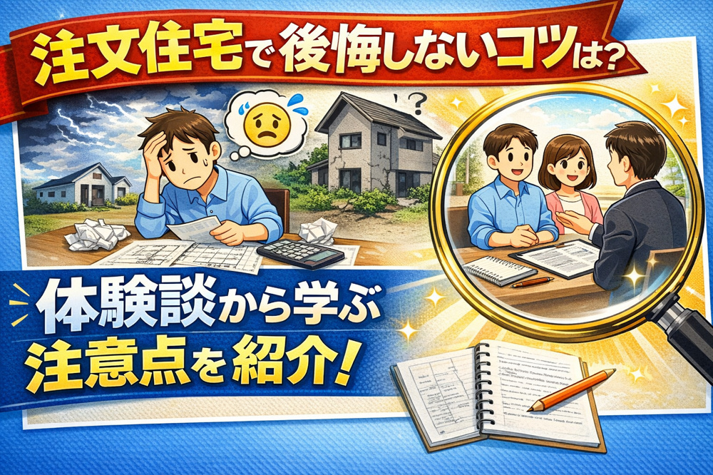 注文住宅で後悔しないコツは何？体験談から学ぶ注意点を紹介の画像