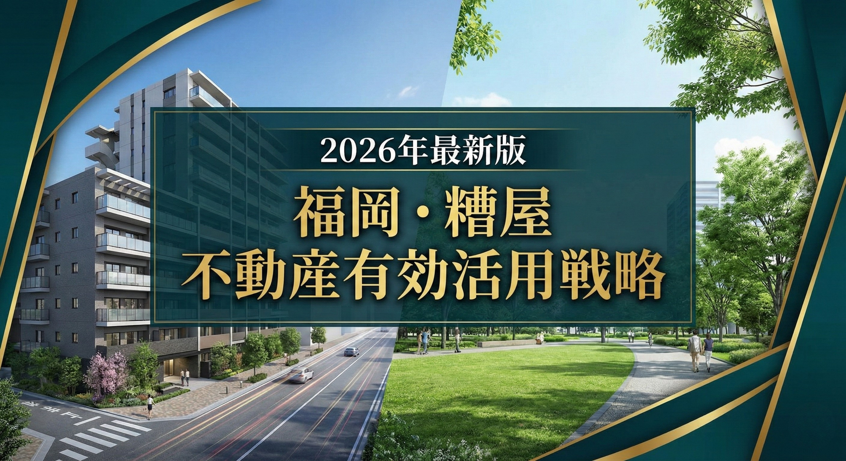 タイトル: 2026年福岡市・糟屋郡不動産活用ガイド｜売却以外の収益化戦略を徹底解説の画像