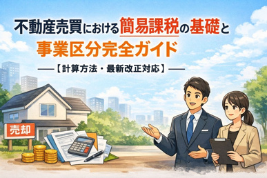 不動産売買における簡易課税の基礎と事業区分完全ガイド【計算方法・最新改正対応】の画像