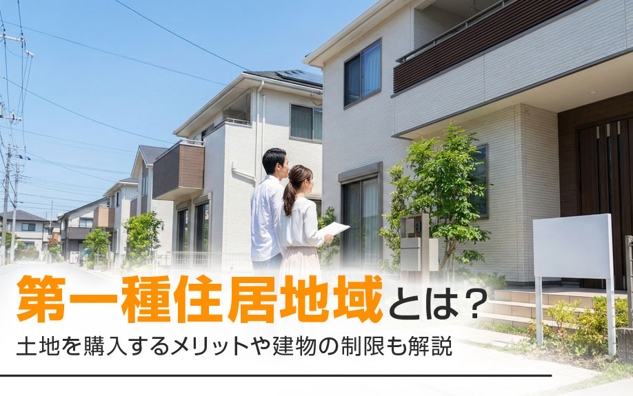 第一種住居地域とは？土地を購入するメリットや建物の制限も解説の画像