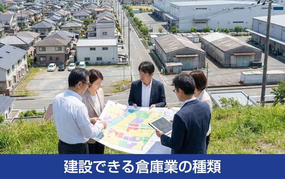 用途地域とはどのようなもの？建設できる倉庫業の種類