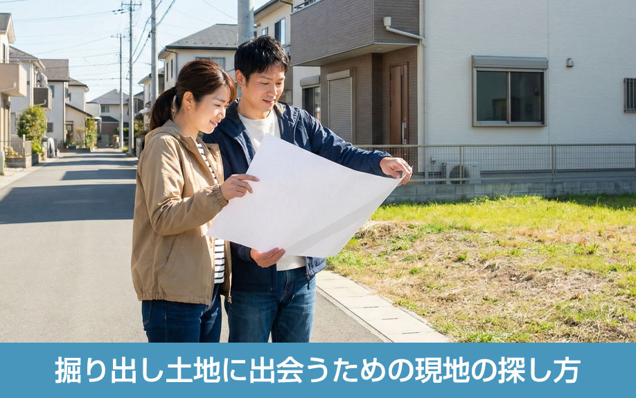 掘り出し土地に出会うための現地の探し方