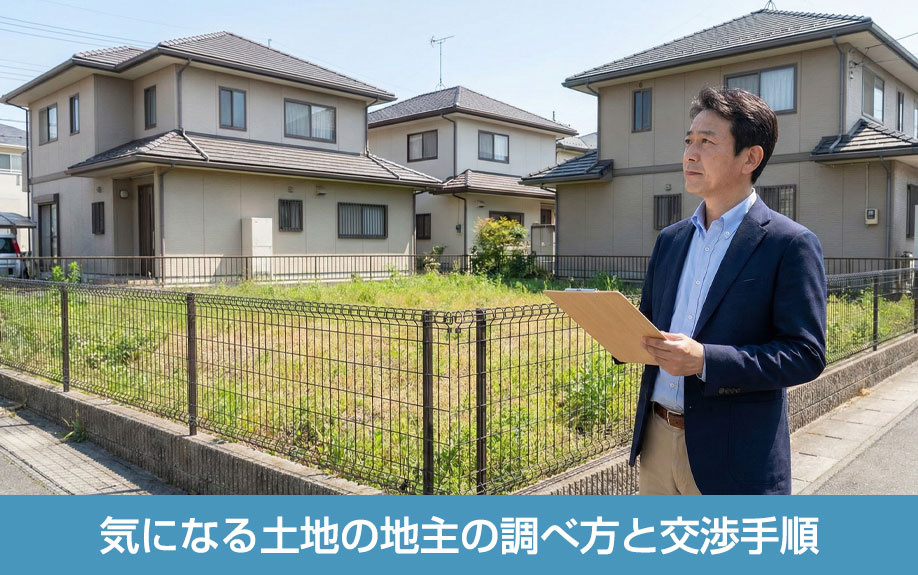気になる土地の地主の調べ方と交渉手順
