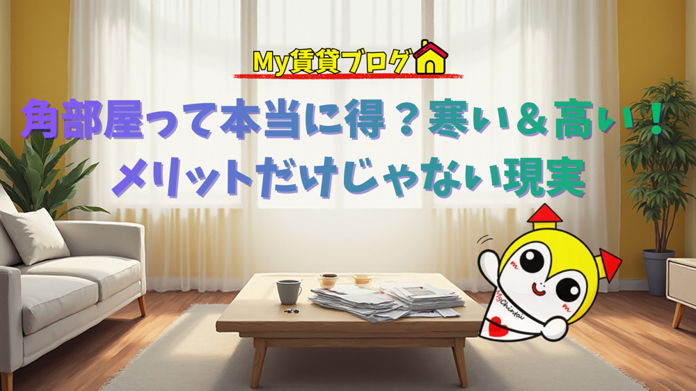 角部屋って本当に得？～名古屋 My賃貸～の画像