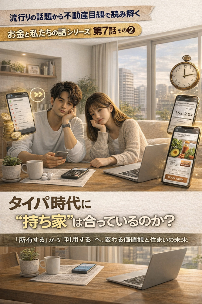 流行りの話題から不動産目線で読み解く お金と私たちの話シリーズ 第7話 その②の画像