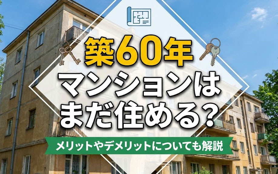 築60年マンションはまだ住める？メリットやデメリットについても解説